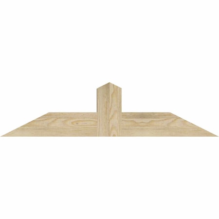 Ekena Millwork Portland Rough Sawn Timber Gable Bracket, Douglas Fir, 36"W x 9"H x 4"D x 4"F, 6/12 Pitch GBW036X09X0404POR00RDF